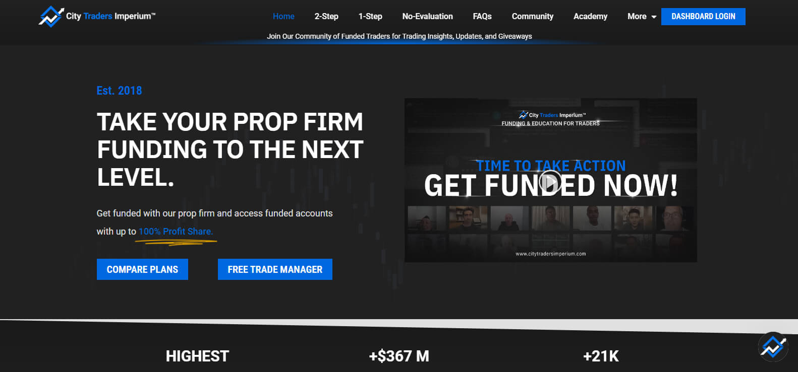 City Traders Imperium website screenshot