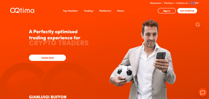 OQtima website screenshot