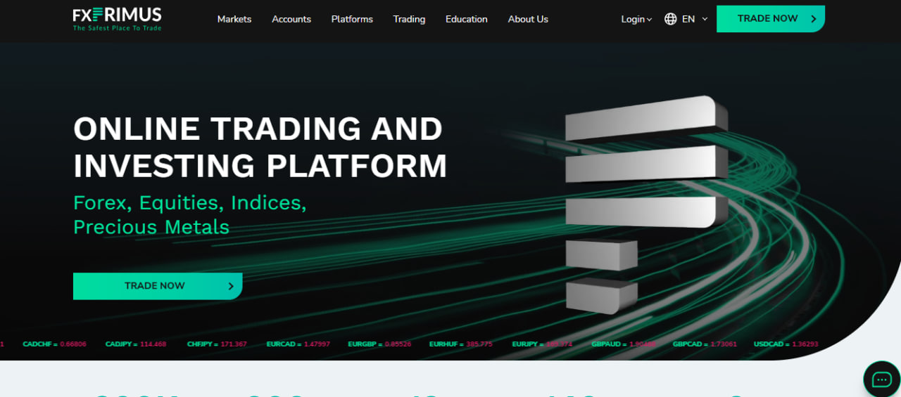 FXPRIMUS website screenshot